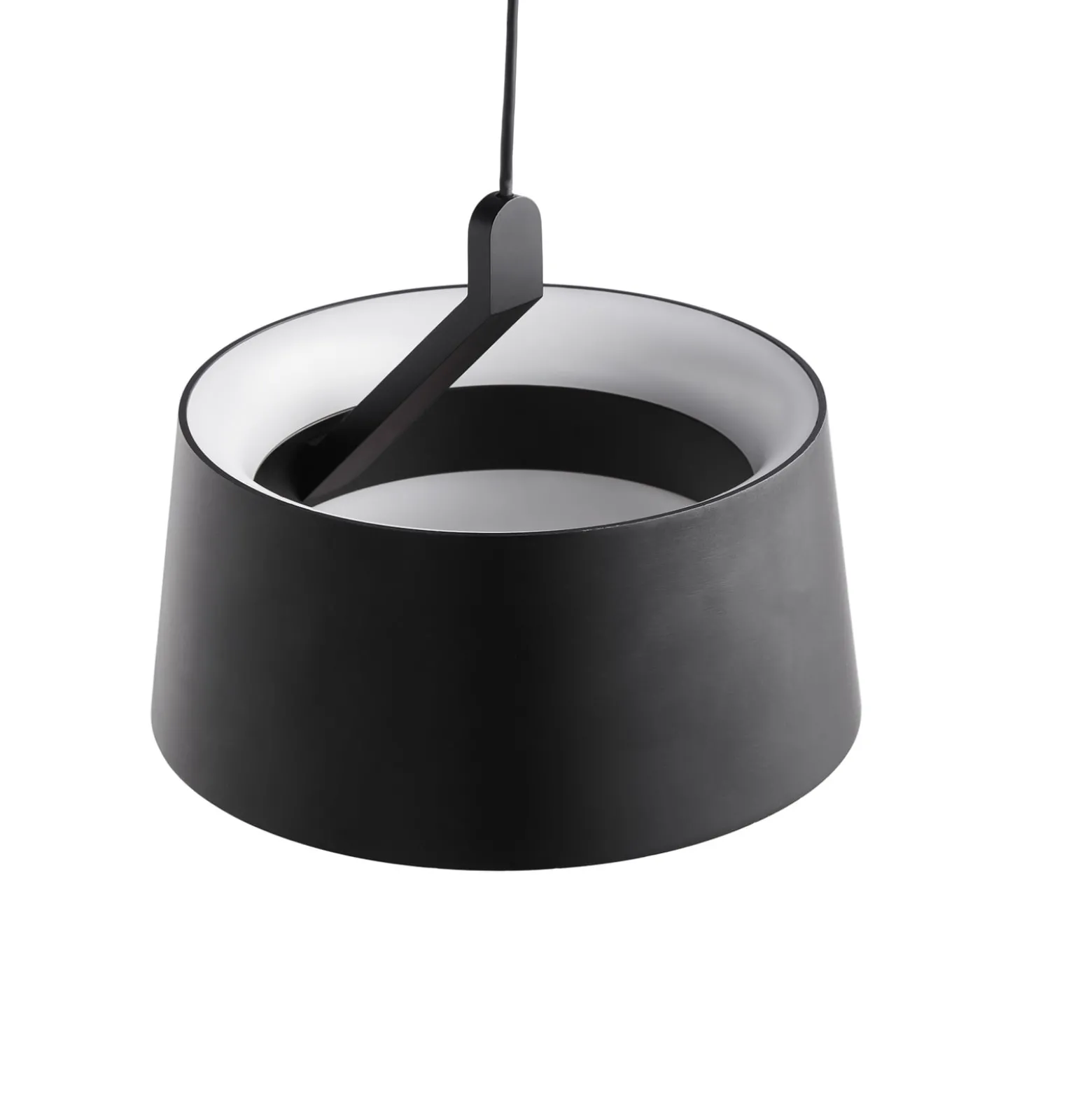 LOOM DESIGN LED-Hängelampe Cookie, schwarz Aluminium Ø 15 cm