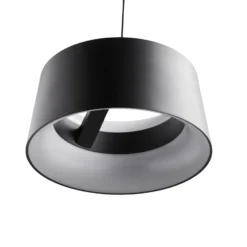 LOOM DESIGN LED-Hängelampe Cookie, schwarz Aluminium Ø 15 cm