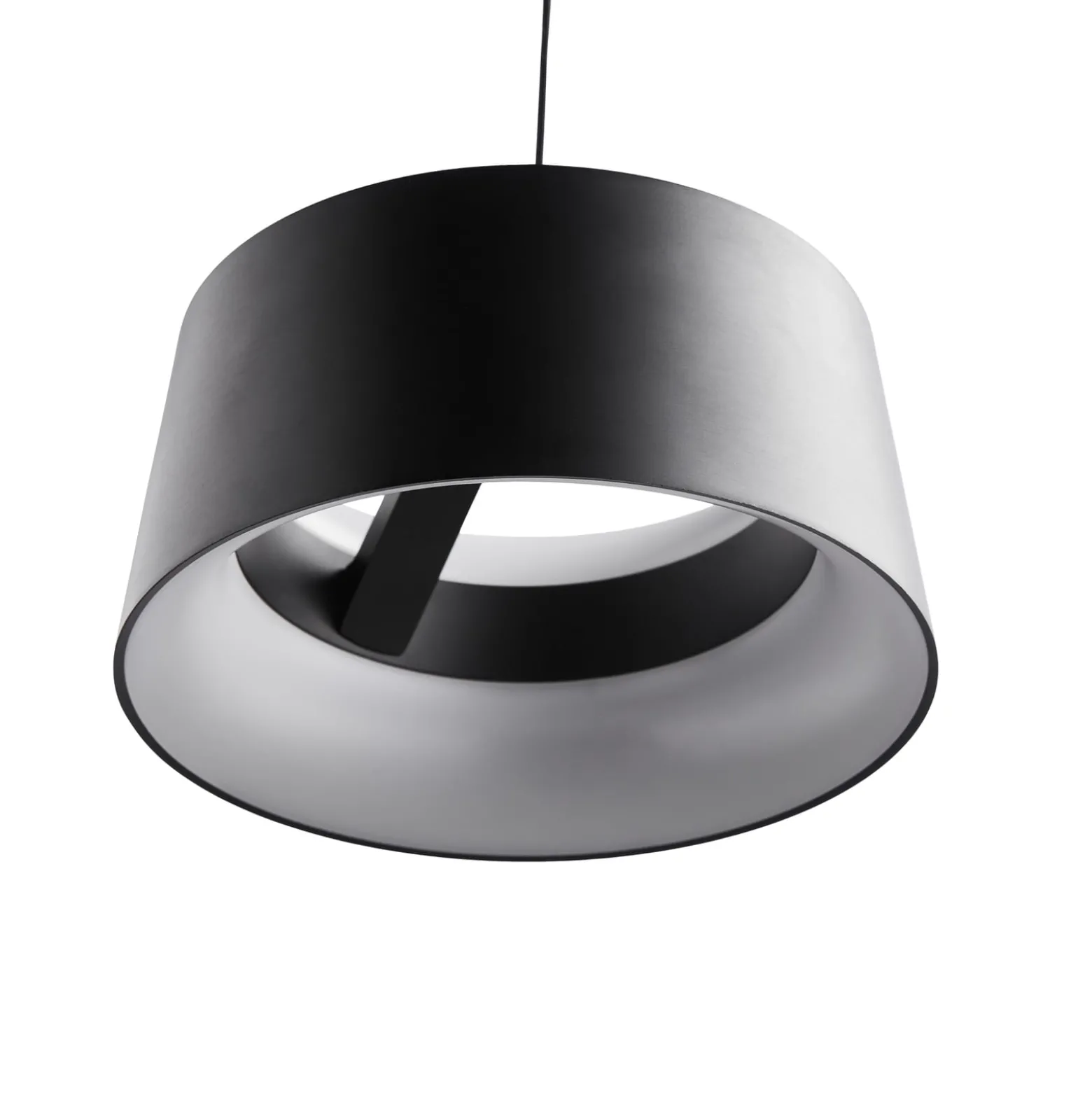 LOOM DESIGN LED-Hängelampe Cookie, schwarz Aluminium Ø 15 cm