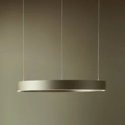 LOOM DESIGN LED-Hängelampe Velora, creme, Ø 60 cm, dim.