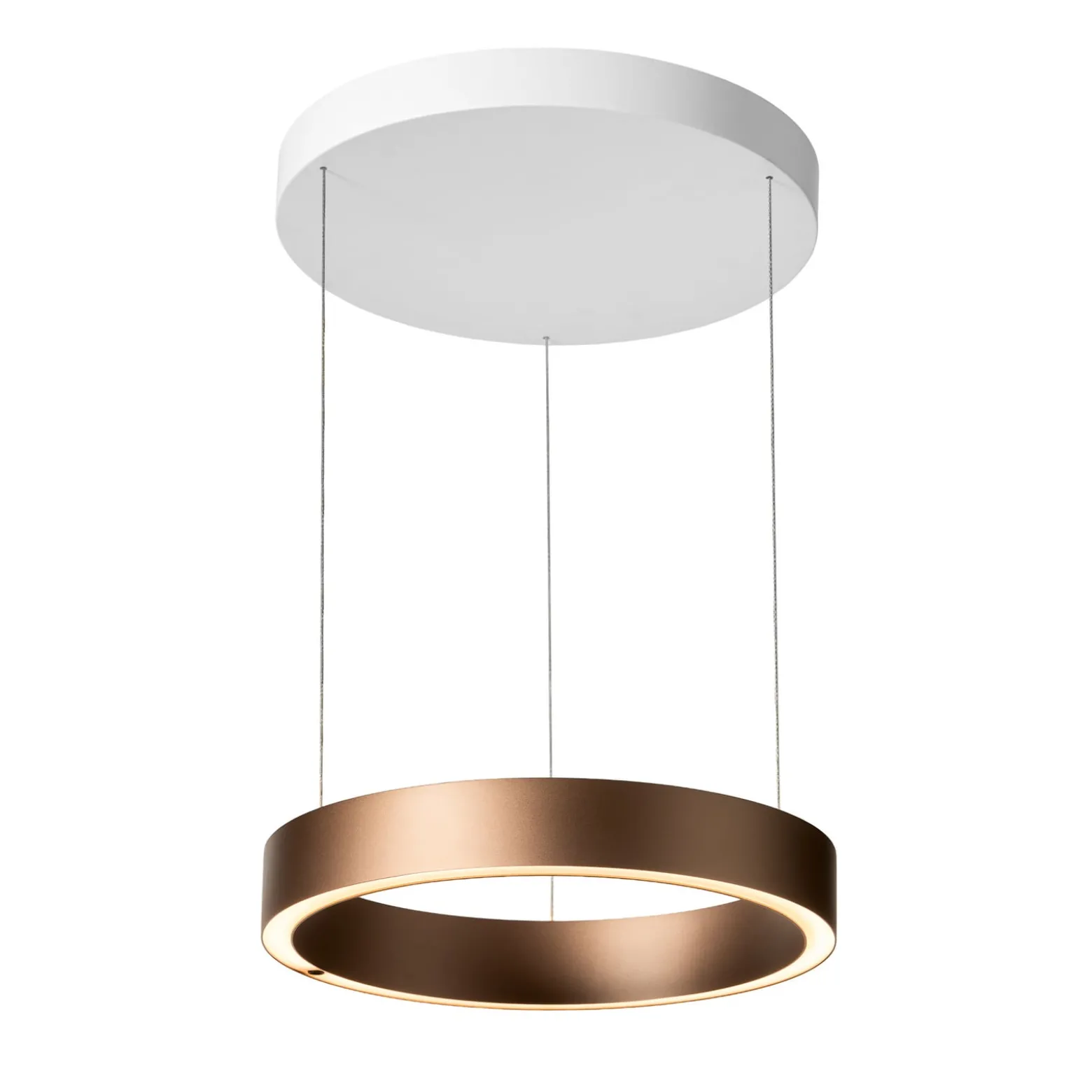 LOOM DESIGN LED-Hängelampe Velora karamellbraun, Ø40cm, dim.