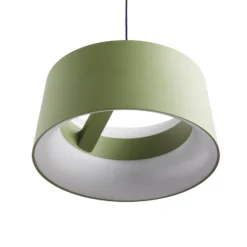 LOOM DESIGN LED-Hängeleuchte Cookie, grün, Aluminium Ø 15 cm