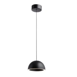LOOM DESIGN LED-Hängeleuchte Curve schwarz Aluminium Ø 14 cm