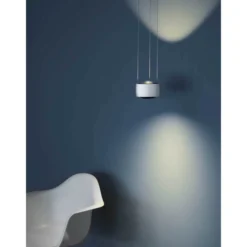 LOOM DESIGN LED-Pendelleuchte Air, weiß, Alu, 13 cm