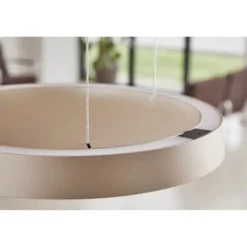 LOOM DESIGN LED-Pendelleuchte Avela, grau, Alu, Ø 36cm