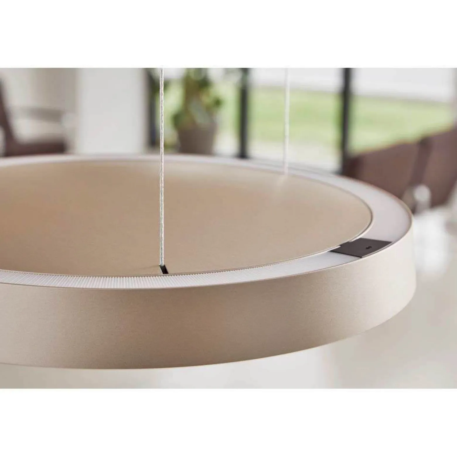 LOOM DESIGN LED-Pendelleuchte Avela, grau, Alu, Ø 36cm