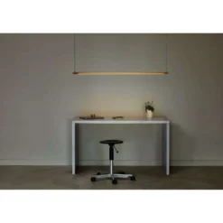 LOOM DESIGN LED-Pendelleuchte Straw 200, gold, Aluminium