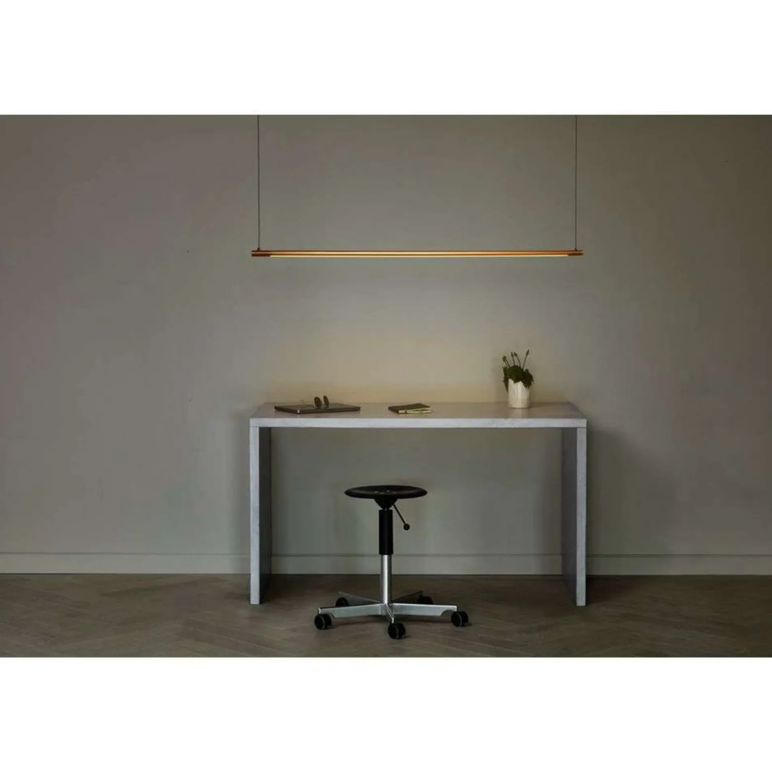 LOOM DESIGN LED-Pendelleuchte Straw 200, gold, Aluminium
