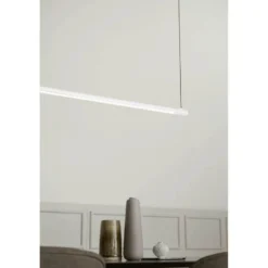 LOOM DESIGN LED-Pendelleuchte Straw 200, weiß, Aluminium