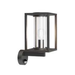 Lucande Außenwandlampe Ferda, Sensor Fassung oben, anthrazit