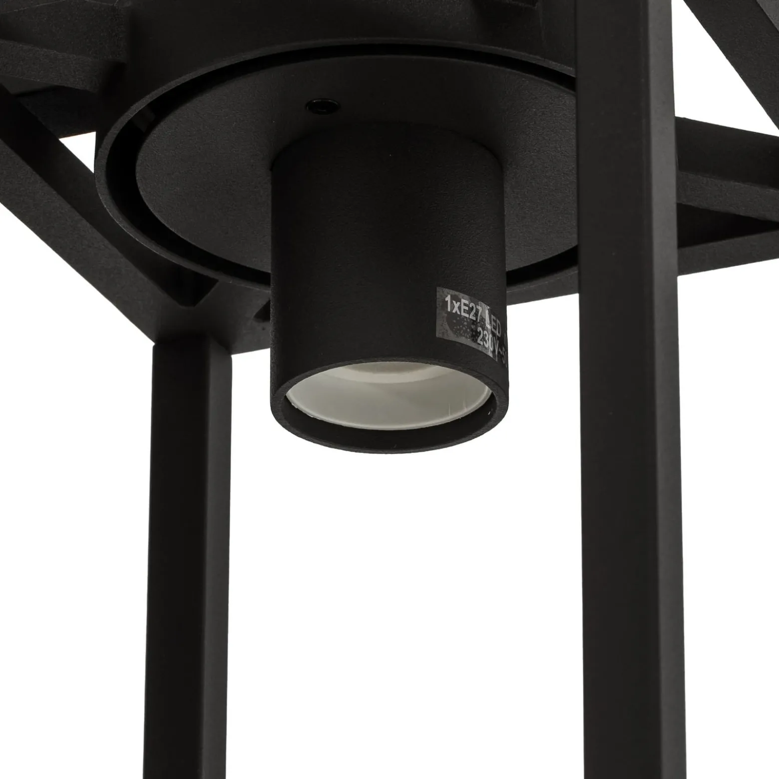 Lucande Außenwandlampe Ferda, Sensor Fassung unten anthrazit