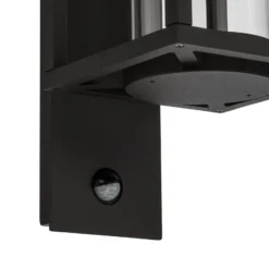 Lucande Außenwandlampe Ferda, Sensor Fassung unten anthrazit