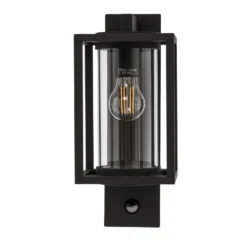 Lucande Außenwandlampe Ferda, Sensor Fassung unten anthrazit