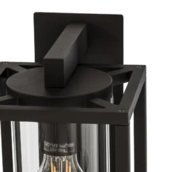 Lucande Außenwandlampe Ferda, Sensor Fassung unten anthrazit