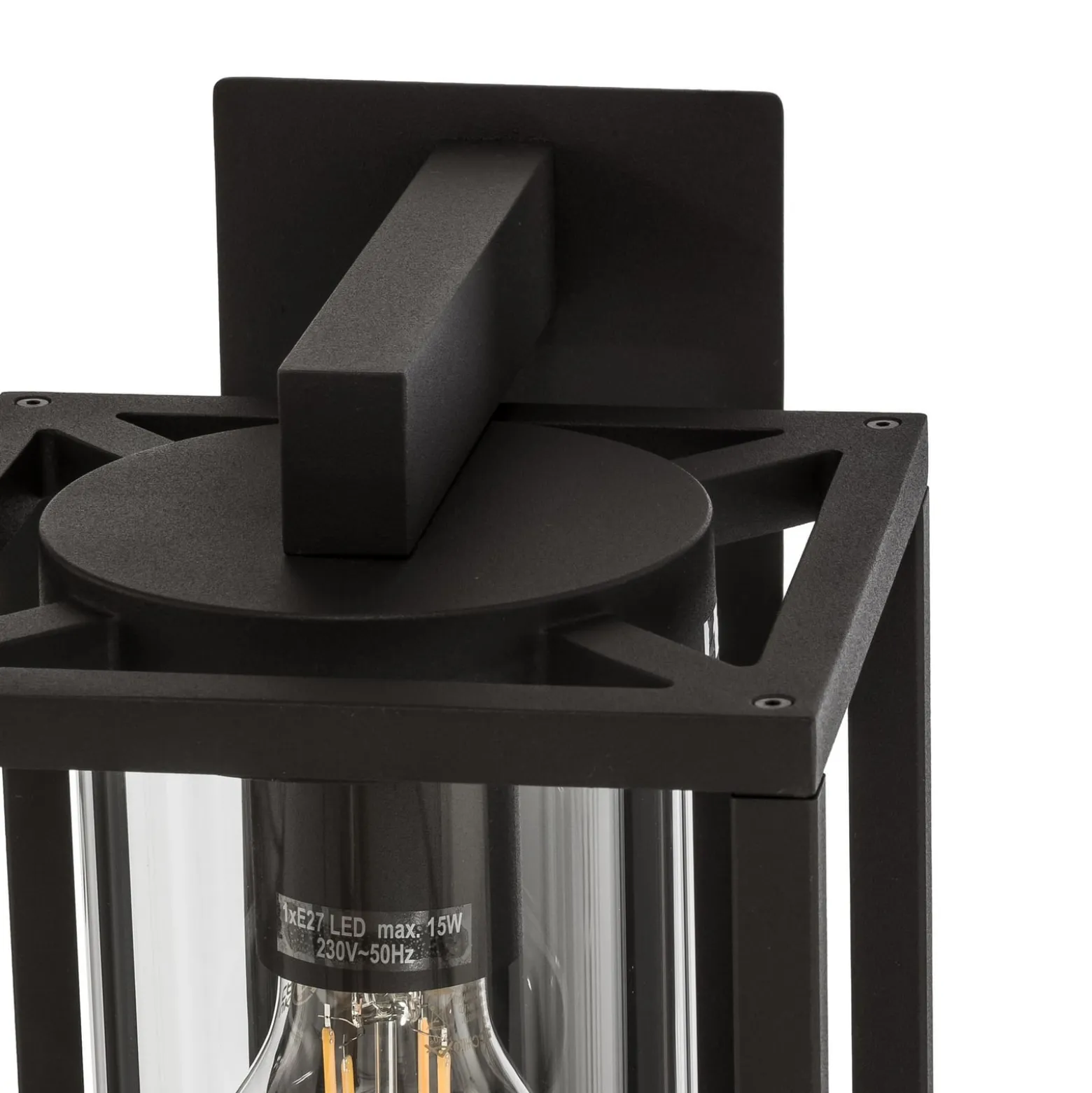 Lucande Außenwandlampe Ferda, Sensor Fassung unten anthrazit