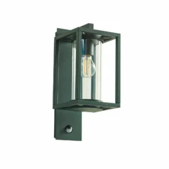 Lucande Außenwandlampe Ferda, Sensor Fassung unten, grün