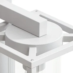 Lucande Außenwandlampe Ferda, Sensor, Fassung unten hellgrau