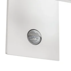 Lucande Außenwandlampe Ferda, Sensor, Fassung unten hellgrau