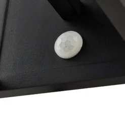 Lucande Außenwandleuchte Annalea, rauchgrau, IP54, Sensor