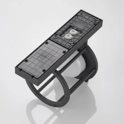 Lucande Außenwandleuchte Berenike, Sensor, anthrazit, Metall