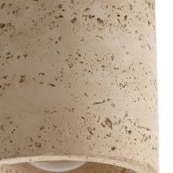 Lucande Deckenleuchte Carlotta, Ø 12 cm, beige, Beton, E27