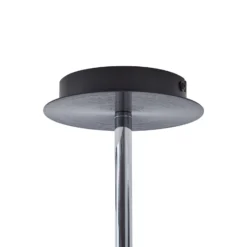 Lucande Deckenleuchte Eirian, 5-flammig, schwarz, Glas, E27