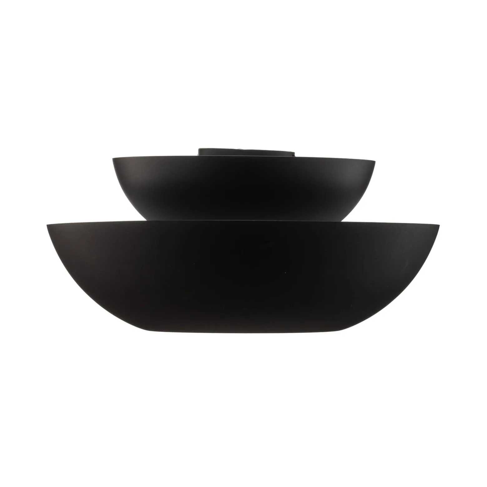 Lucande Deckenleuchte Kellina, Ø 48 cm, schwarz, Metall