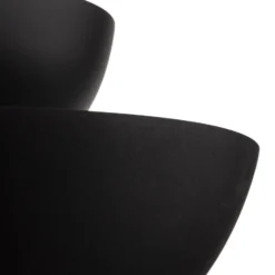 Lucande Deckenleuchte Kellina, Ø 48 cm, schwarz, Metall