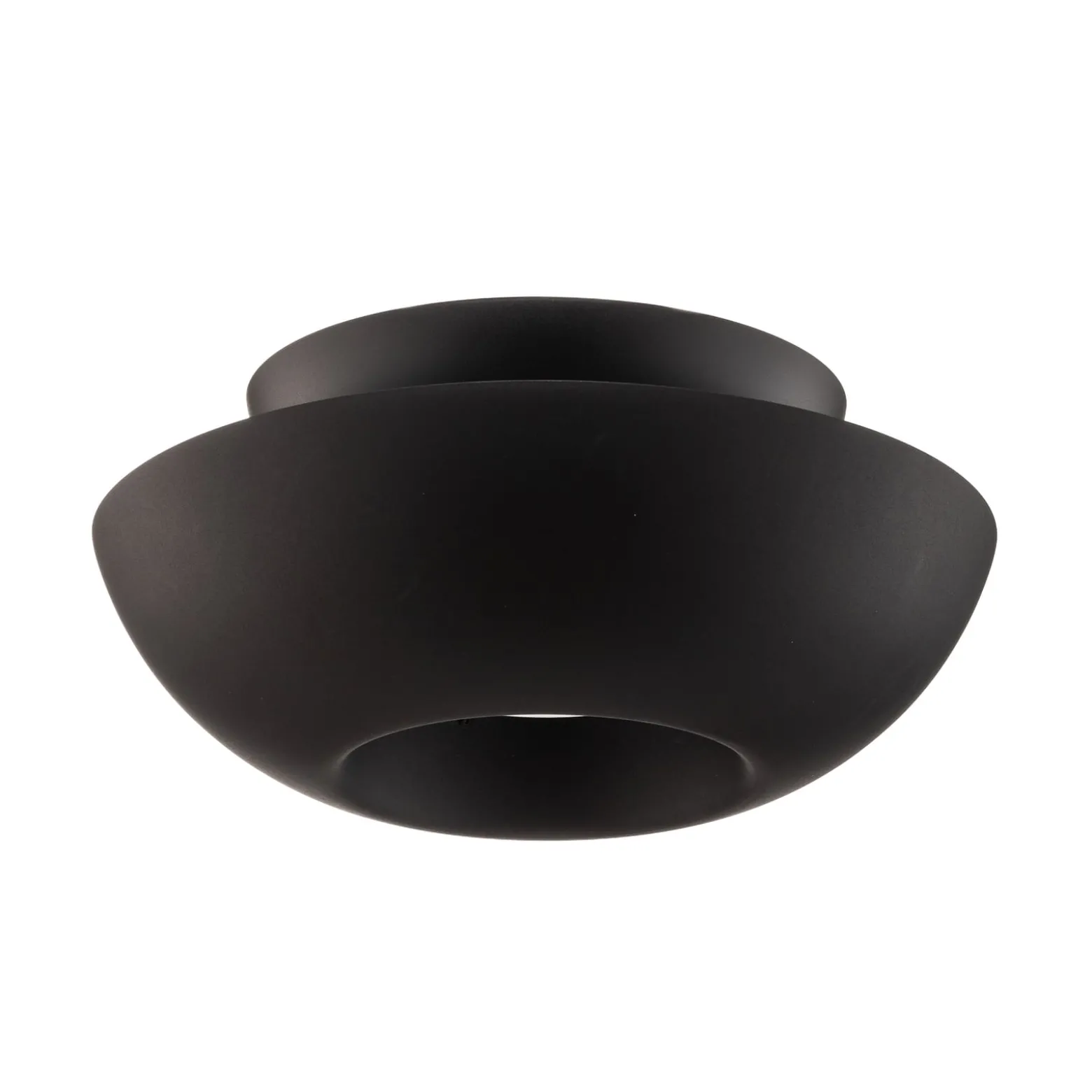 Lucande Deckenleuchte Kellina, Ø 48 cm, schwarz, Metall