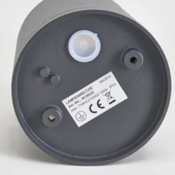 Lucande Deckenstrahler Minna, anthrazit, 14cm, IP54, E27