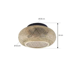 Lucande Deckenventilator mit Licht Cordie, DC, leise, Ø 53cm