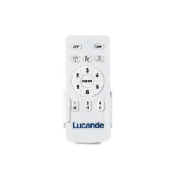 Lucande Deckenventilator mit Licht Raveni, Ø 50 cm, Hanfseil