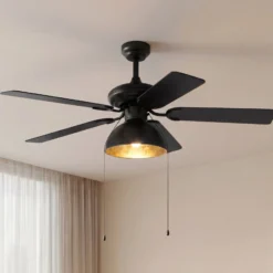 Lucande Deckenventilator mit Licht Shamoian, leise, Ø 130 cm