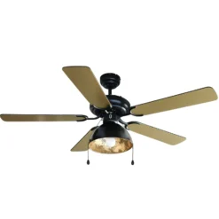 Lucande Deckenventilator mit Licht Shamoian, leise, Ø 130 cm