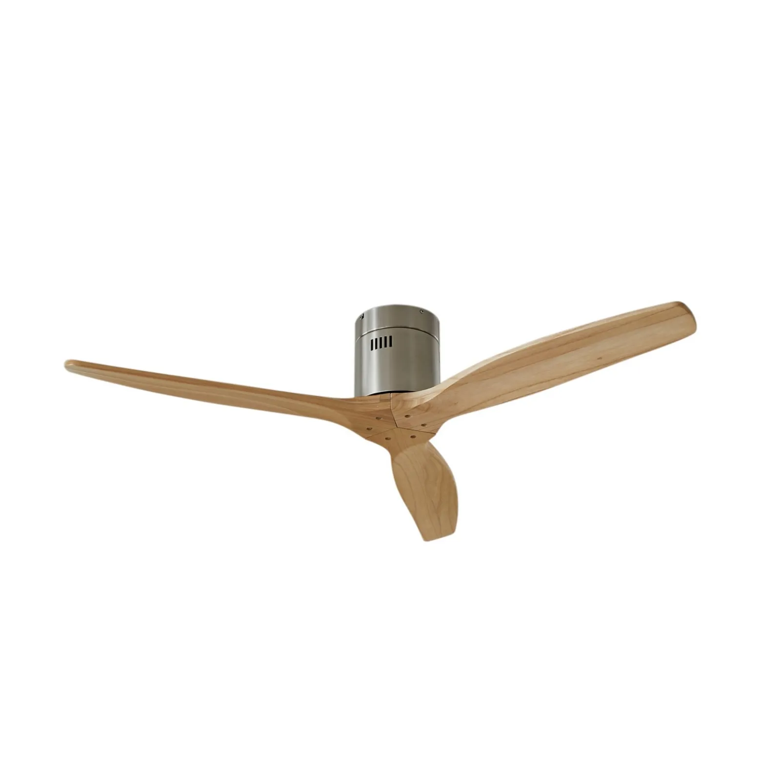 Lucande Deckenventilator Vindur, nickel, DC, leise
