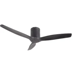Lucande Deckenventilator Vindur, schwarz, DC, leise