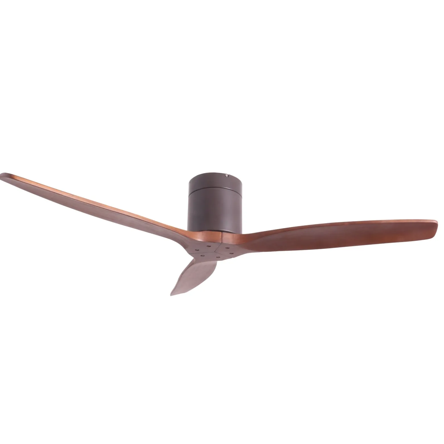 Lucande Deckenventilator Vindur, schwarz, Holz, DC, leise