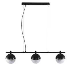 Lucande Dustian Hängeleuchte, 3-fl., 124 cm