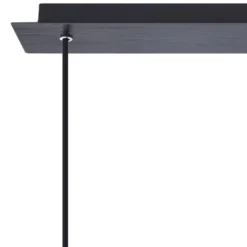Lucande Hängeleuchte Eirian, 90 cm, 3-flammig, schwarz, Glas