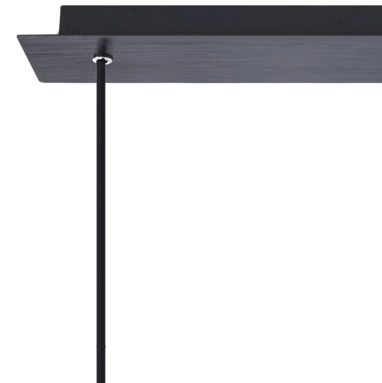 Lucande Hängeleuchte Eirian, 90 cm, 3-flammig, schwarz, Glas