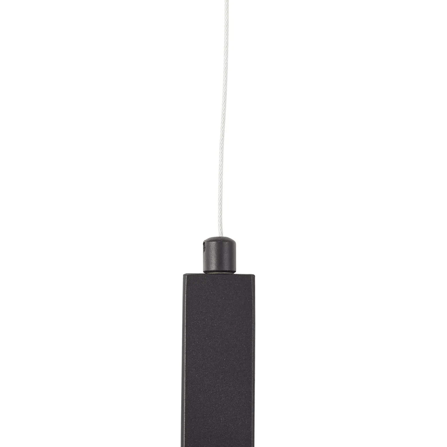 Lucande Hängeleuchte Lysias, schwarz, Metall, Länge 120cm