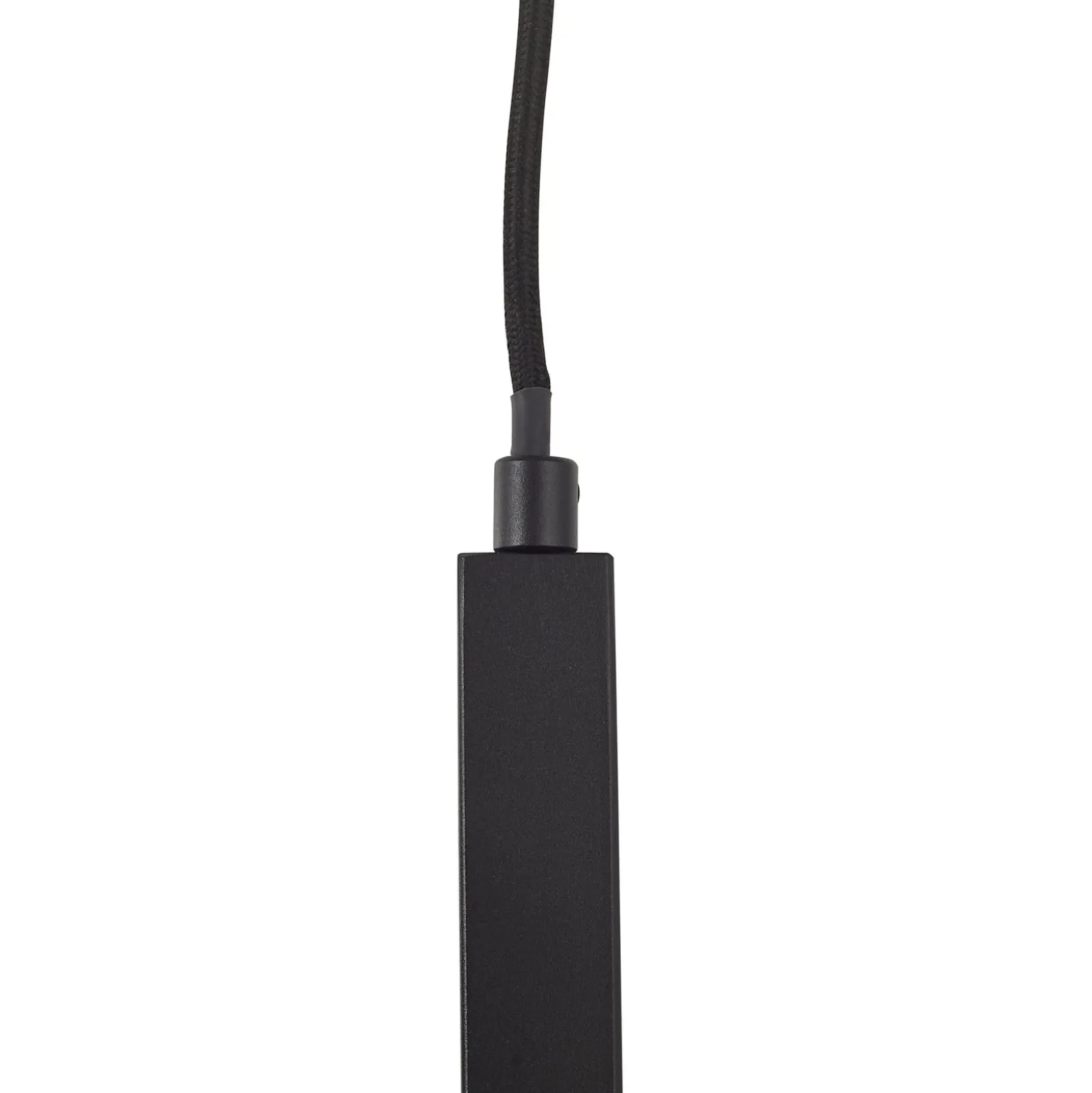 Lucande Hängeleuchte Lysias, schwarz, Metall, Länge 120cm