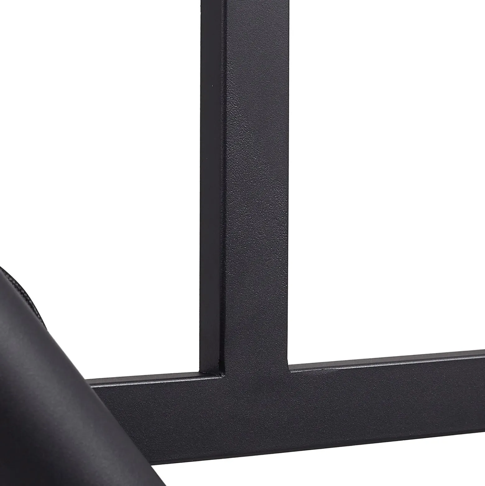 Lucande Hängeleuchte Lysias, schwarz, Metall, Länge 120cm