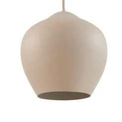 Lucande Hängeleuchte Malisa, beige, 3-fl., Metall, 90 cm