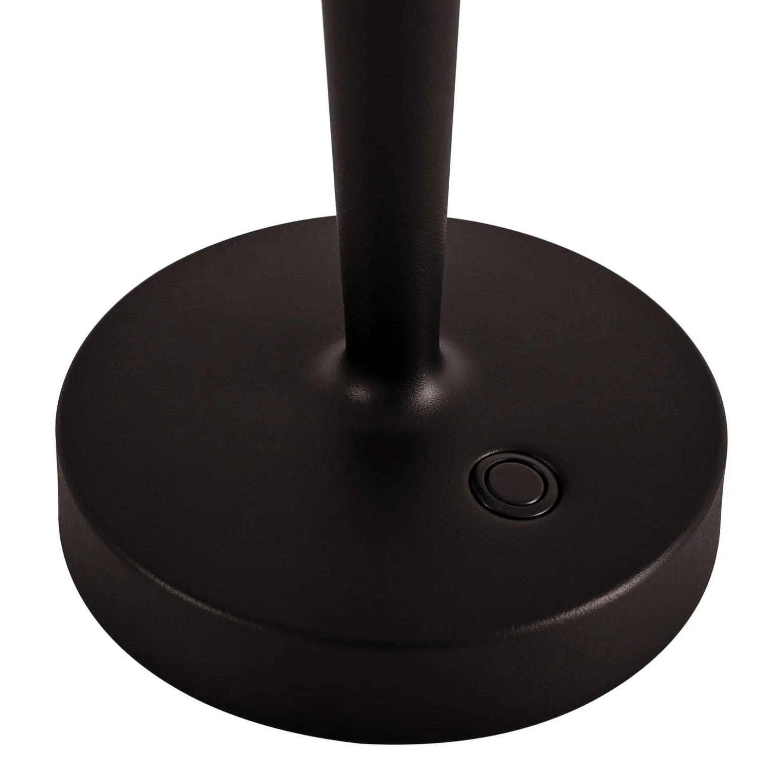Lucande LED-Akku-Kerzenständer Lea, Vase, dunkelbraun, 28 cm