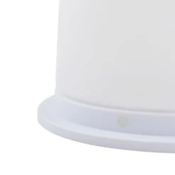 Lucande LED-Akku-Terrassenleuchte Gauri, weiß, 153 cm, IP44