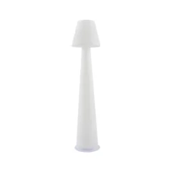 Lucande LED-Akku-Terrassenleuchte Gauri, weiß, 153 cm, IP44