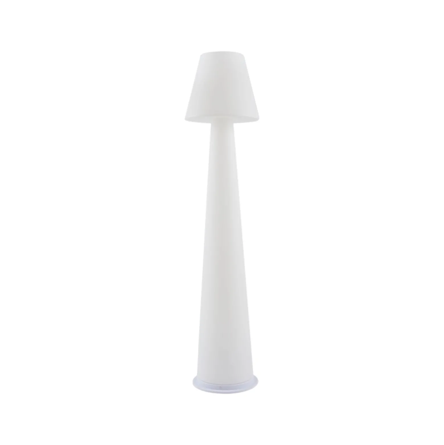 Lucande LED-Akku-Terrassenleuchte Gauri, weiß, 153 cm, IP44