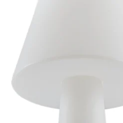 Lucande LED-Akku-Terrassenleuchte Gauri, weiß, 153 cm, IP44