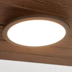 Lucande LED-Außendeckenleuchte Malena, Bewegungsmelder, IP65